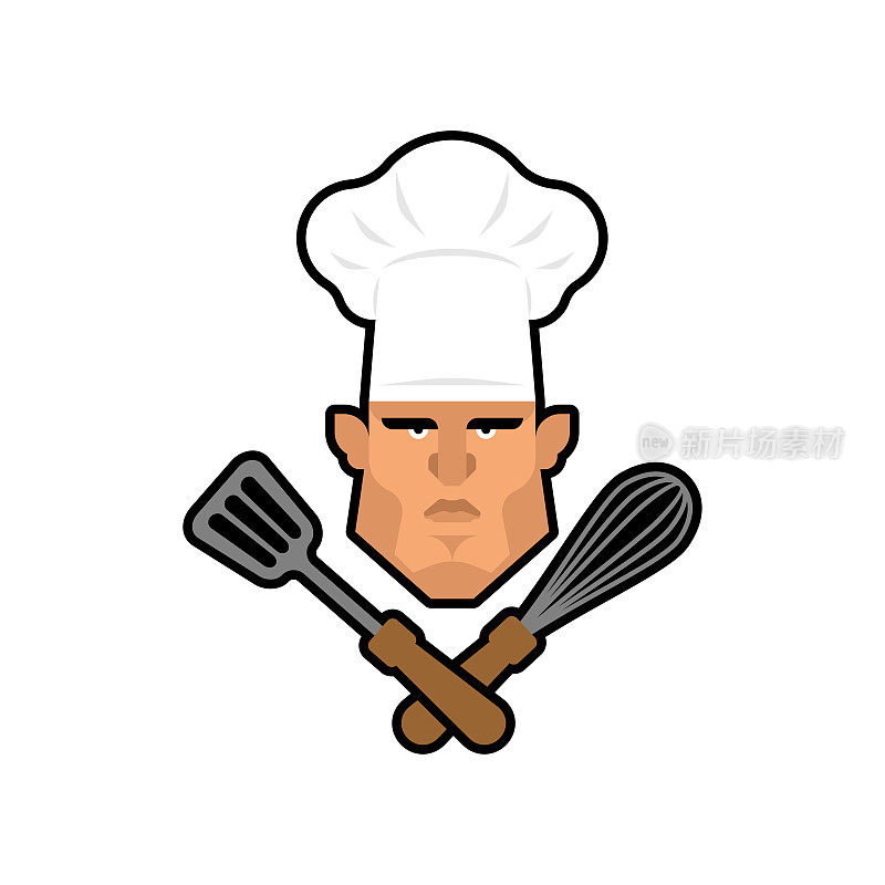 厨师的迹象。厨师的象征。chief-cooker图标。餐厅的象征