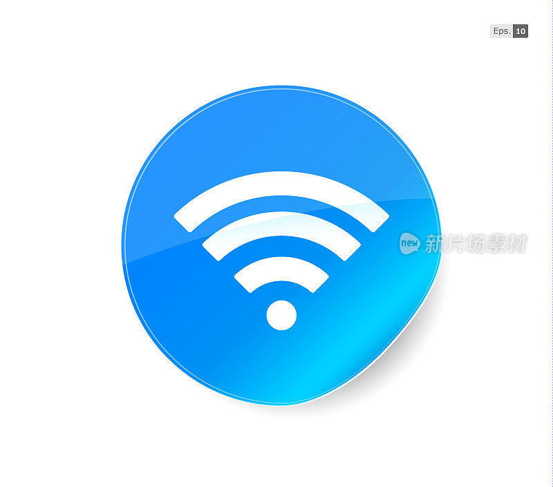 Wifi符号贴纸图标