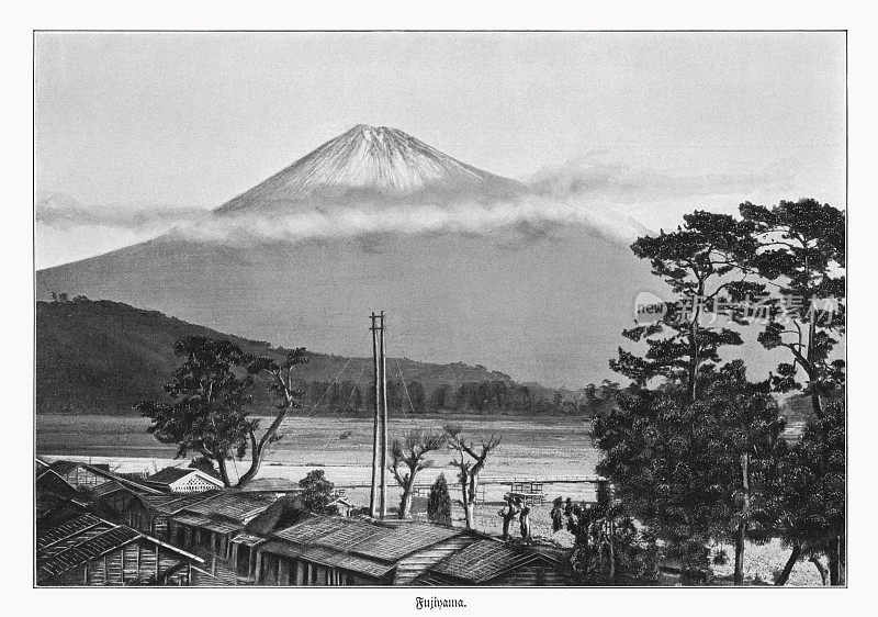 《富士山史观》，日本，半色调印刷，1900年出版