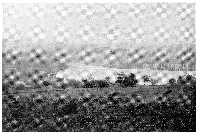 汉普顿县，马萨诸塞州的古董图像:荷兰池塘