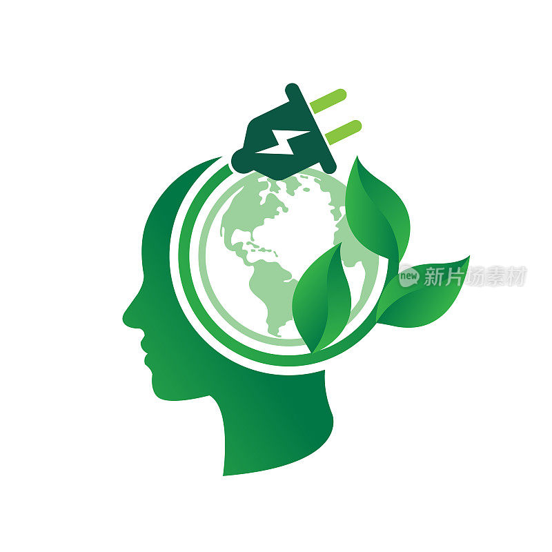 生态能源图标概念