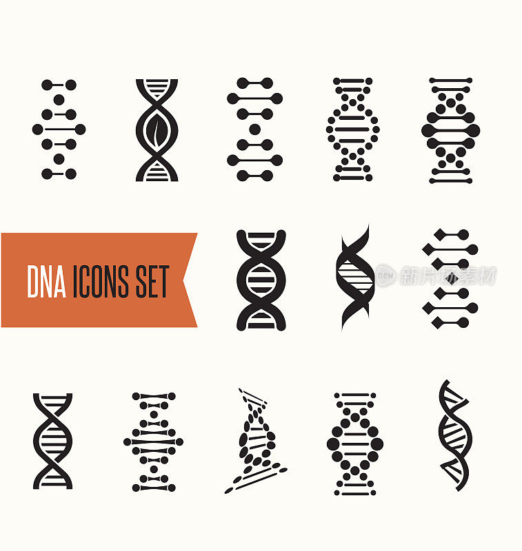 DNA，基因元素和图标收集