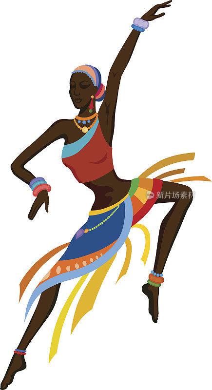 民族舞蹈非洲妇女