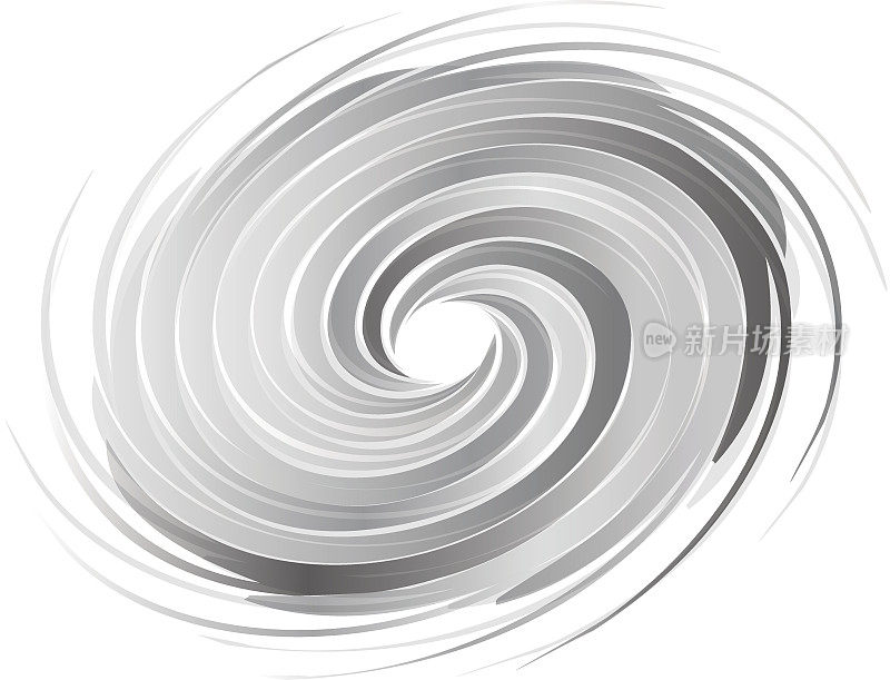 抽象的圆形漩涡图像。飓风的概念