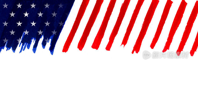 彩绘美国国旗摘要