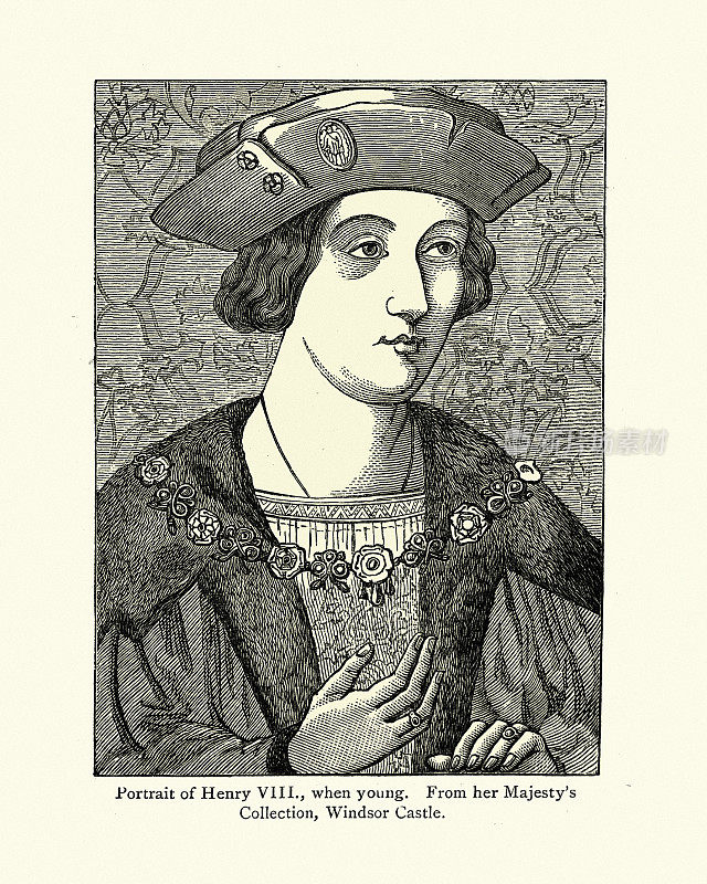 亨利八世年轻时的肖像，都铎王朝历史