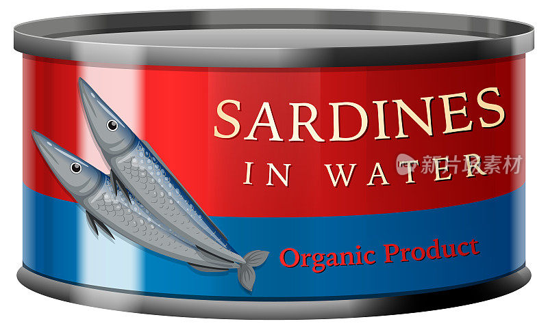 罐头中的沙丁鱼病媒