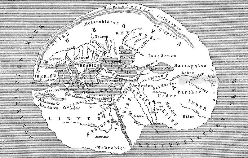 希罗多德的地球地图