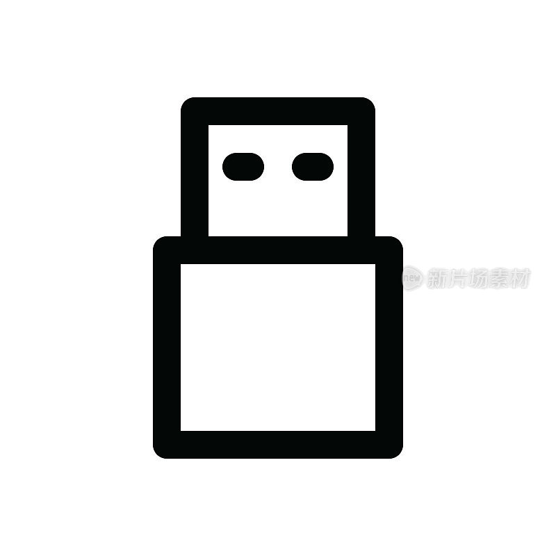 设备细线图标-可编辑笔画