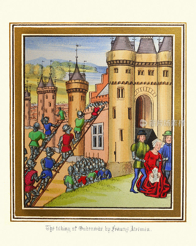 中世纪的围城战，弗朗西斯・阿特勒曼攻占了奥德纳德