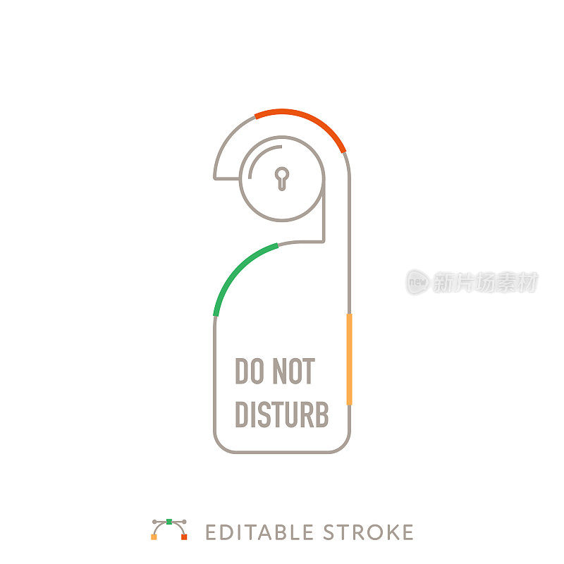 不要干扰多色线图标与可编辑的Stroke