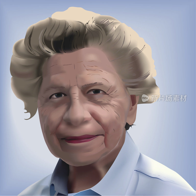 一位年长妇女的肖像