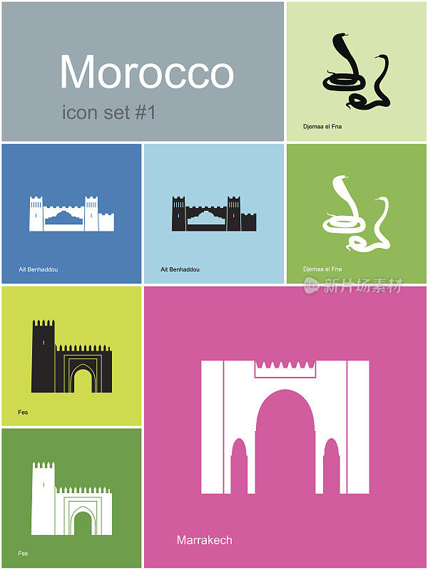 摩洛哥的图标