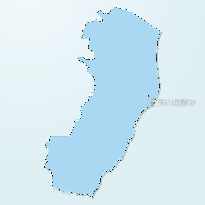 圣埃斯皮里图蓝色地图上退化的背景向量
