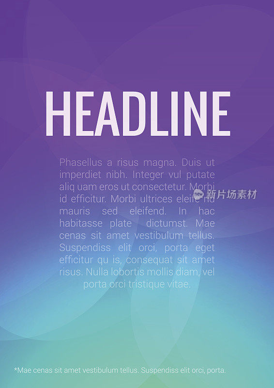 时尚现代的紫色海蓝宝石彩色吸引人的封面标题公司公司业务文件报告小册子模型模板。网站元素背景集合。