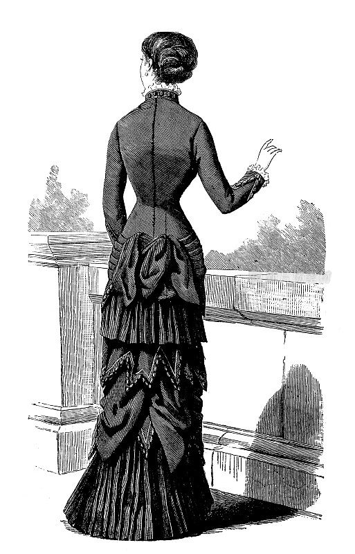 维多利亚时代的时尚女人