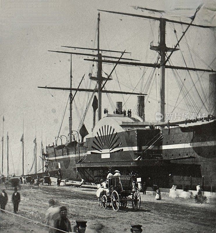 大东方轮船抵达纽约港