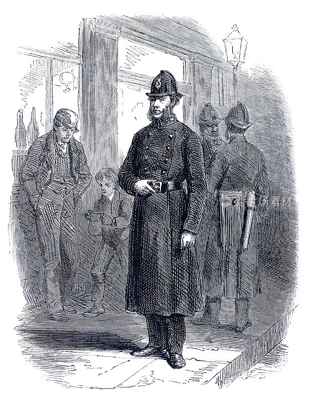 1867年伦敦警察的夜服