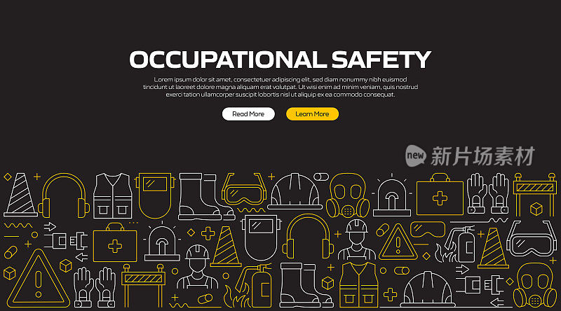 网页、标题、小册子、年报及书籍封面的安全横幅设计