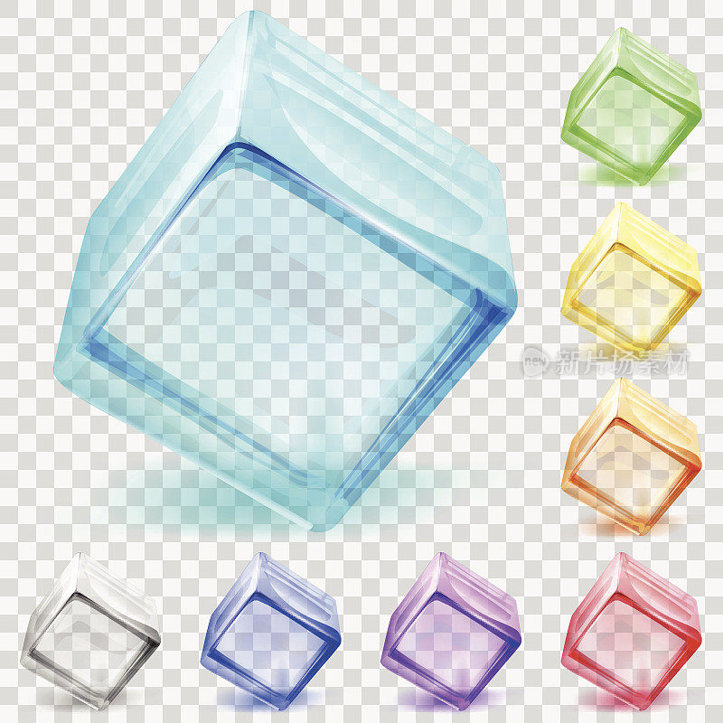 透明玻璃立方体