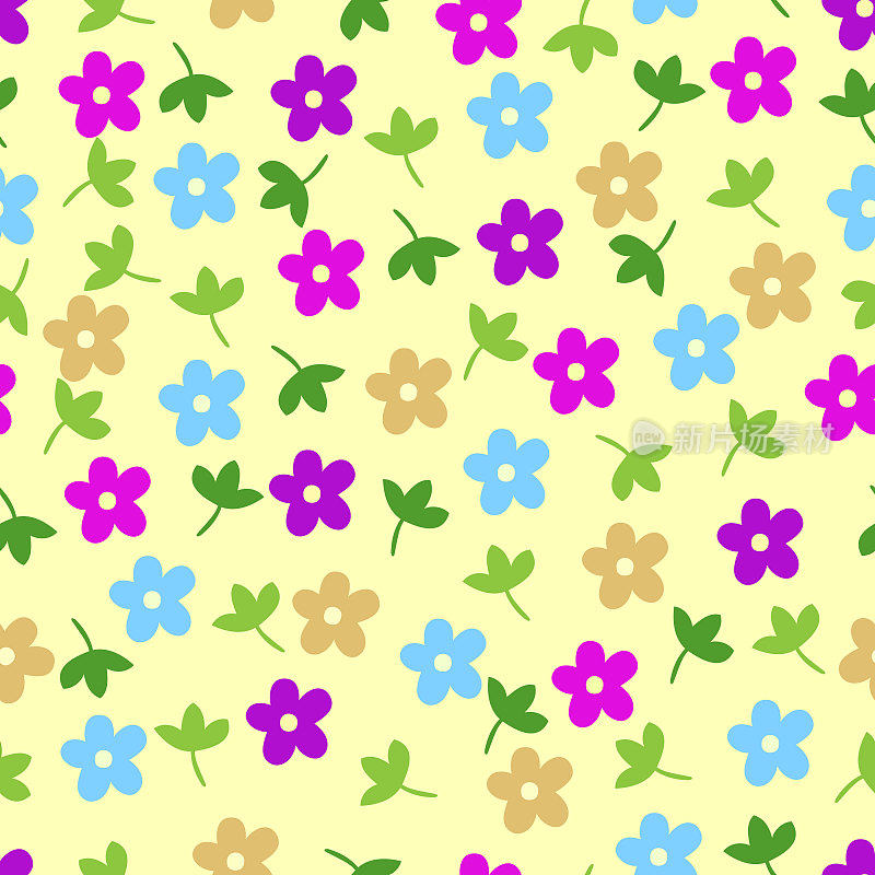 花无缝图案。