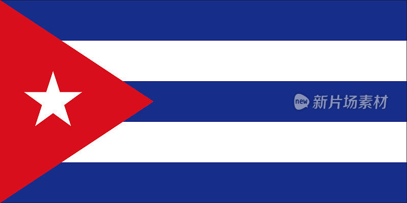 古巴共和国加勒比国旗