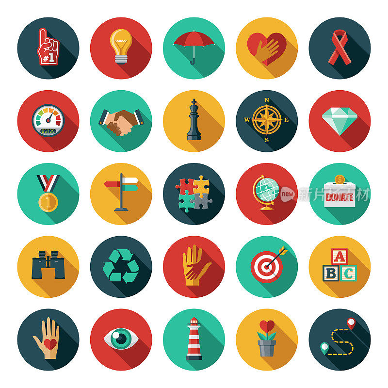 核心价值观图标集