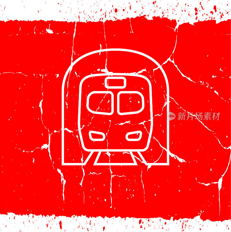隧道图标中的地铁列车