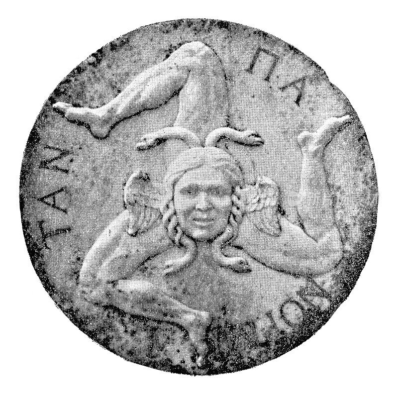 特里纳克里亚，西西里的象征，在巴勒莫
