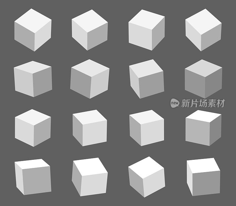 三维立方体盒模型收集
