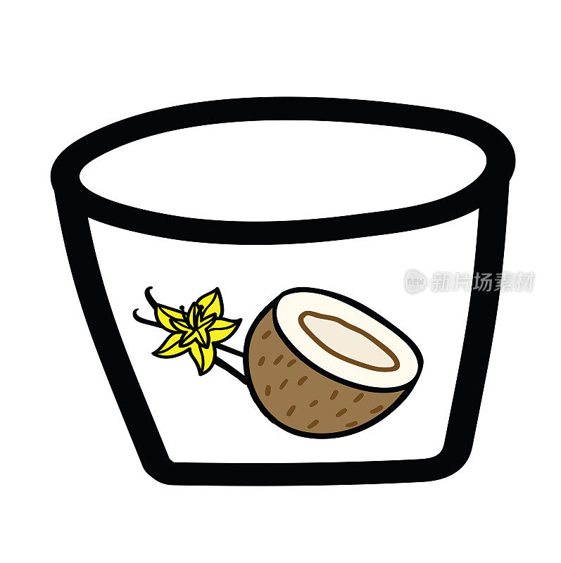椰子酸奶图标