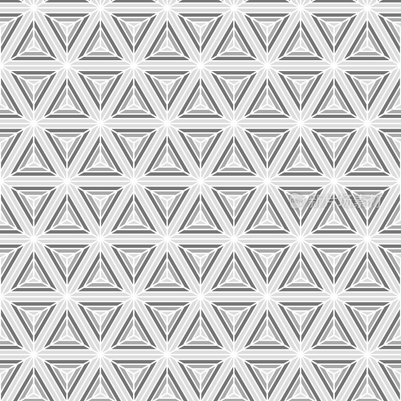 三角形的有条纹的菱形或蜂窝状的有条纹的立方体
