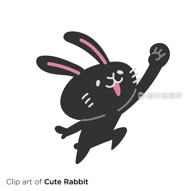 兔子人物插画系列《动力》