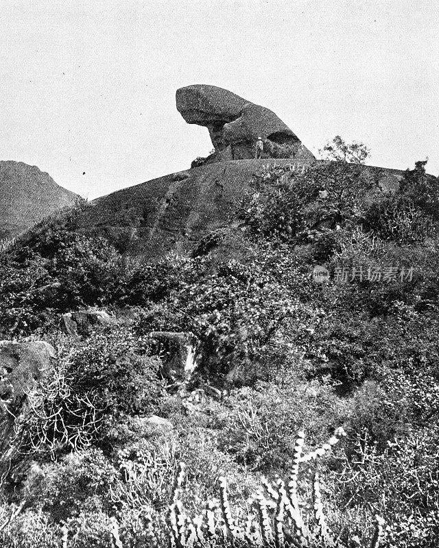 1895年印度的人物和地标:蟾蜍岩、阿布山