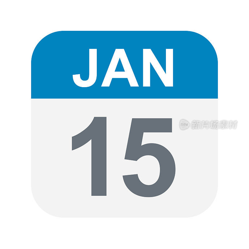 1月15日-日历图标