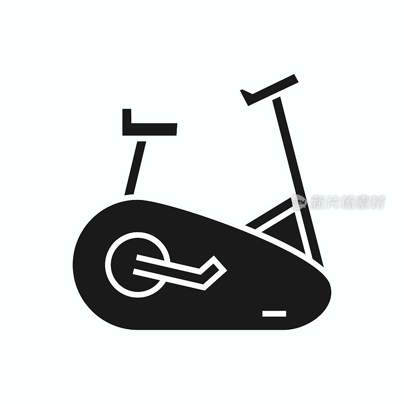 健身自行车，适合在家或健身房运动。简单时尚的设计，适合普遍使用。