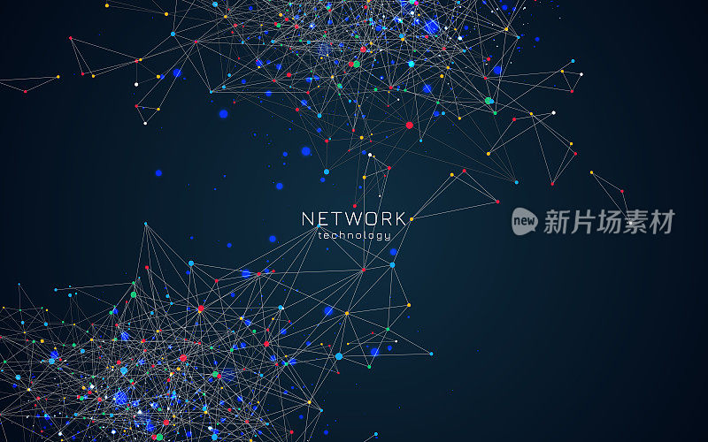 技术网络结构背景。