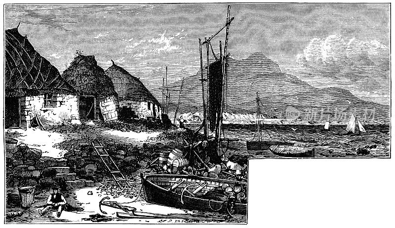 位于苏格兰斯凯岛Sleat海峡沿岸的一个渔村，建于19世纪