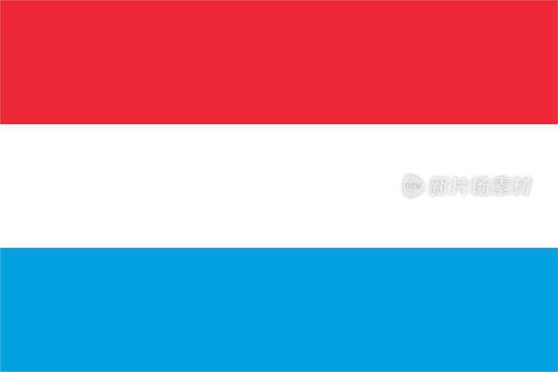 矢量卢森堡国旗设计