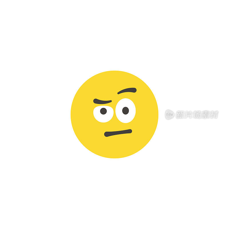 Emoticon大脸平面设计风格