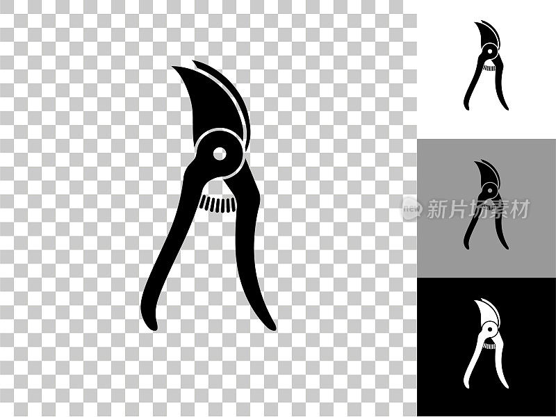 Pruners图标上的棋盘透明背景