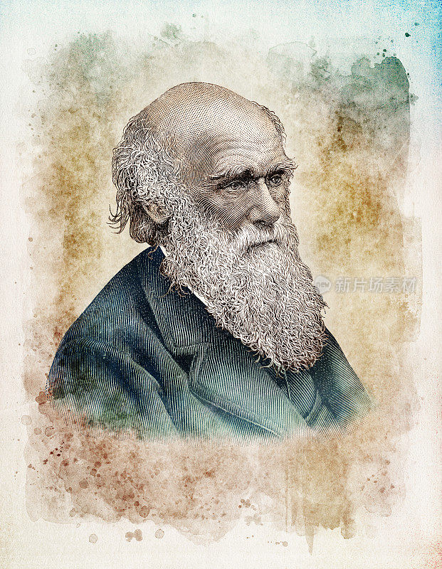 查尔斯·达尔文科学家博物学家肖像