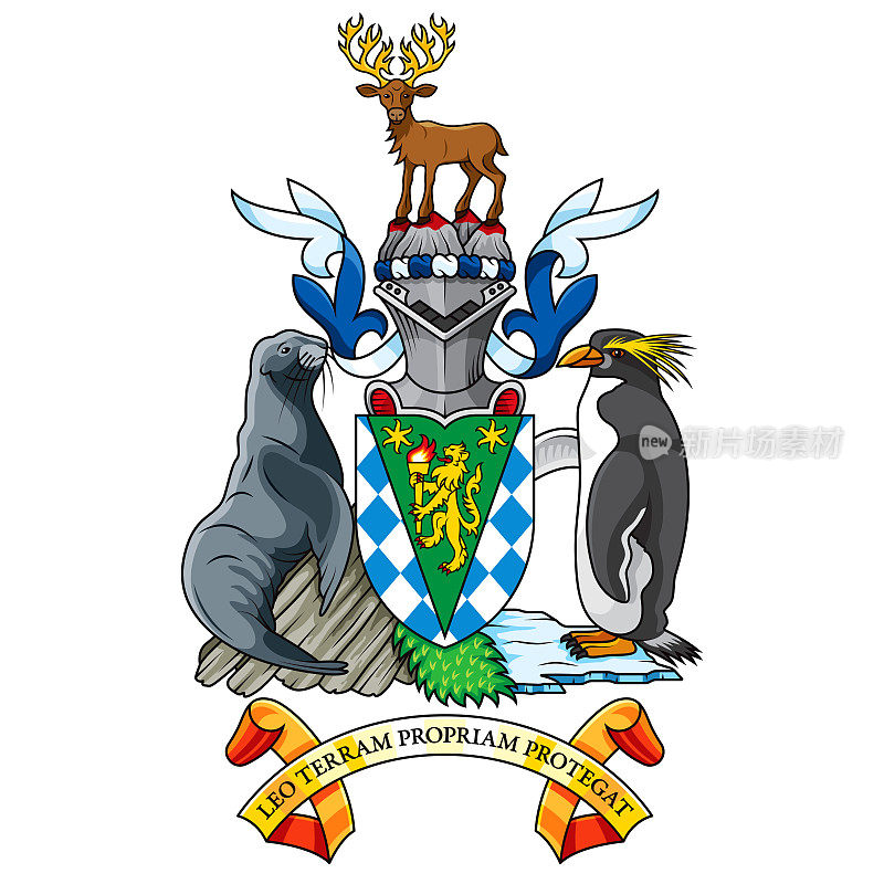 南乔治亚和南桑威奇群岛的盾徽