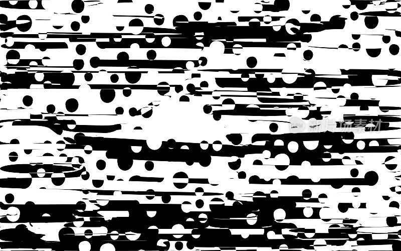 抽象线条设计黑白条纹向量