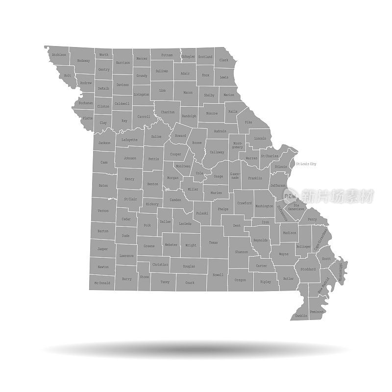 密苏里州地图