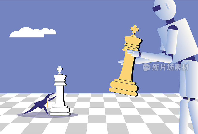 商人与机器人下棋