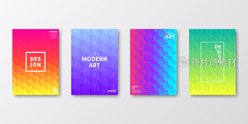 小册子模板布局，封面设计，业务年报，传单，杂志