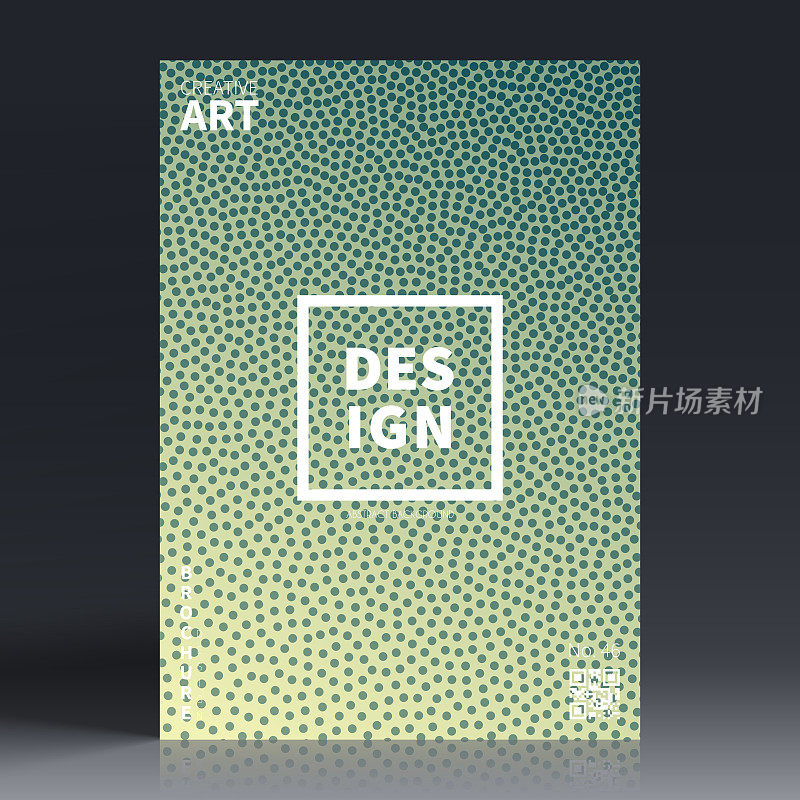 宣传册模板排版，绿色封面设计，商业年报，宣传单，杂志