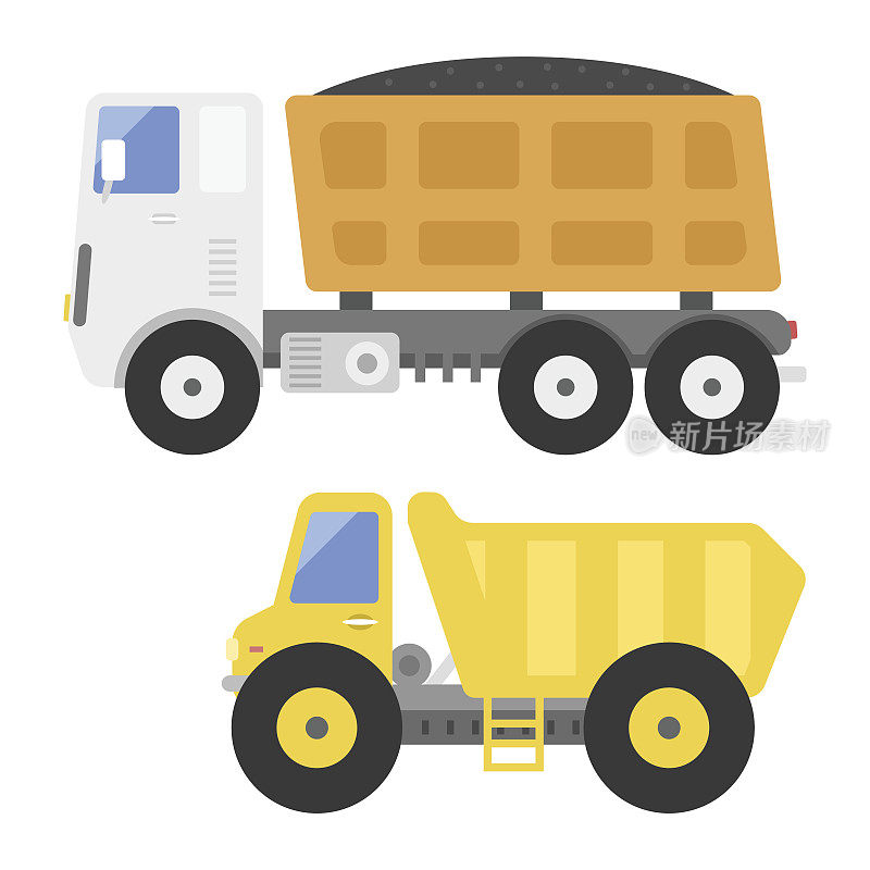 自卸车施工运输卡车运输车辆搬运道路机械设备载体