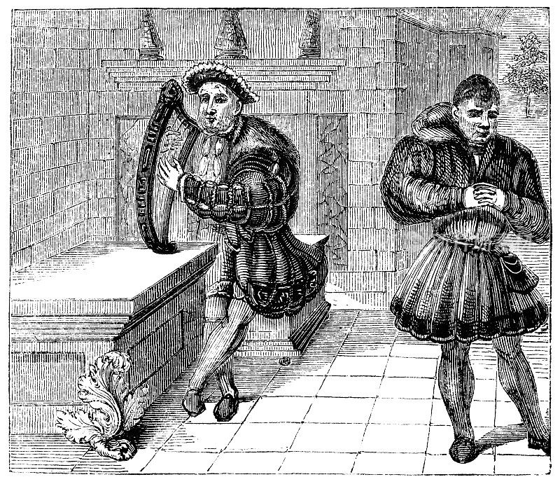 亨利八世和他的宫廷小丑威廉・索莫斯――16世纪